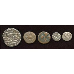 French India - Lot of 5