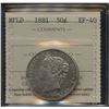 Image 2 : 1881 Newfoundland Fifty Cents