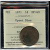 Image 2 : 1871 PEI Victoria Large Cent - Upset Dies