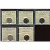 Image 1 : Five Cents - ICCS Graded Lot of 5