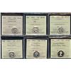 Image 1 : Ten Cents - ICCS Graded Lot of 6