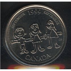 1999 Twenty-Five Cents September Mule