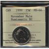 Image 2 : 1999 Twenty-Five Cents November Mule