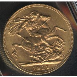 1911 Canadian Gold Sovereign