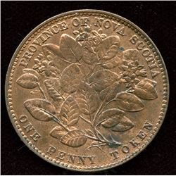 Br. 875, Nova Scotia 1856 Mayflower Penny