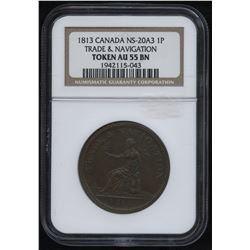 Br. 962 Trade & Navigation One Penny Token, 1815