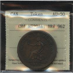 Br. 962 Trade & Navigation One Penny Token, 1815