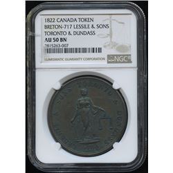Br. 717 Lesslie & Sons Two Pence, 1822