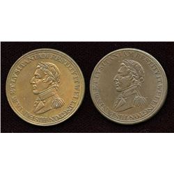 Br. 986, 987.  A pair of Wellington Peninsular Tokens.