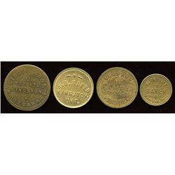 Ontario - Br. 754, 760, 786, 787.  Lot of four tokens.