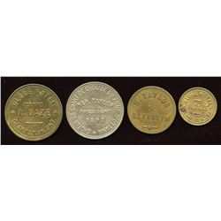 Ontario - Br. 793, 794, 827, 839.  Lot of four tokens.