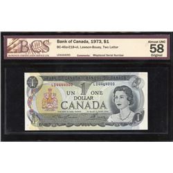 Bank of Canada $1, 1973 ERROR - Misplaced Serial Number