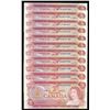 Image 1 : Bank of Canada $2, 1974 - Lot of 11 Sequential Prefix Radars