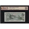 Image 1 : Bank of Canada $20, 1979 - Pre-print Crease Error
