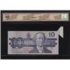 Image 2 : Bank of Canada $10, 1989 - Folding and Cutting Error