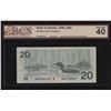 Image 1 : Bank of Canada $20, 1991 - Incomplete Printing, Partial Stamp Error