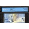 Image 1 : Bank of Canada $5, 2003 - 2 Digit Radar, Rotator
