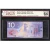 Image 1 : Bank of Canada $10, 2001 - Ascending/Descending Radar