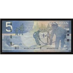 Bank of Canada $5, 2006 - Mismatched Prefix Error