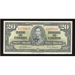 Bank of Canada $20, 1937