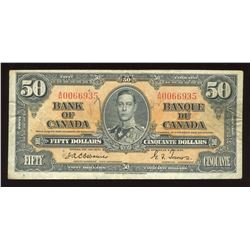 Bank of Canada $50, 1937