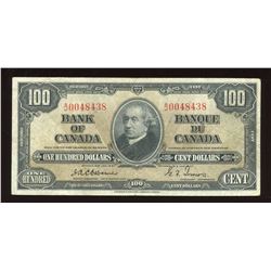 Bank of Canada $100, 1937