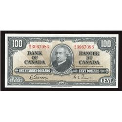 Bank of Canada $100, 1937