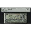 Image 1 : Bank of Canada $1, 1954 Devil's Face Replacement
