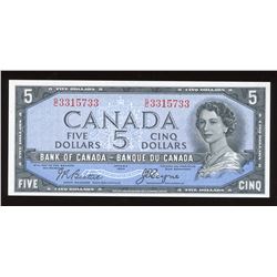 Bank of Canada $5, 1954 Devil's Face