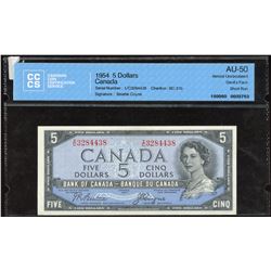 Bank of Canada $5, 1954 Devil's Face