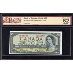 Bank of Canada $20, 1954 Devil's Face