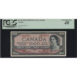 Bank of Canada $1000, 1954 Devil's Face