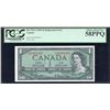 Image 1 : Bank of Canada $1, 1954 Replacement
