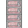 Image 1 : Bank of Canada $2, 1954 Replacements - Lot of 4 Consecutive
