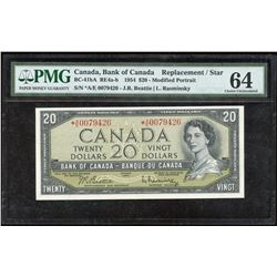 Bank of Canada $20, 1954 Replacement