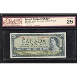 Bank of Canada $20, 1954 Replacement