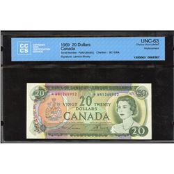 Bank of Canada $20, 1969 Replacement