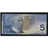 Image 2 : Bank of Canada $5, 2002 Replacement