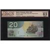 Image 1 : Bank of Canada $20, 2004 Single Note Replacement