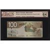 Image 1 : Bank of Canada $100, 2004 Replacement
