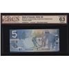 Image 1 : Bank of Canada $5, 2006 Single Note Replacement
