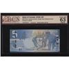Image 1 : Bank of Canada $5, 2006 Single Note Replacement