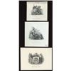 Image 1 : Bank of British North America, three die proof vignettes by British American Bank Note.