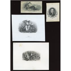 Four die proof vignettes.