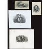 Image 1 : Four die proof vignettes.