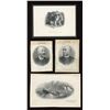 Image 2 : Banque d'Hochelaga, five BABN die proof vignettes.
