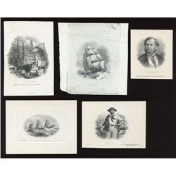 Maritime Bank of the Dominion of Canada, five die proof vignettes.