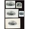 Image 1 : Union Bank of Newfoundland - Five die proof vignettes.