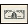 Image 1 : Dominion of Canada, 1924 $5 B&W Face die proof, mounted on card.