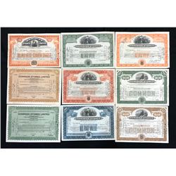 Dominion Stores, collection of Share Certificates.